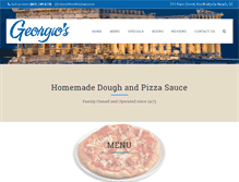 Tablet Screenshot of georgiosfamouspizza.com